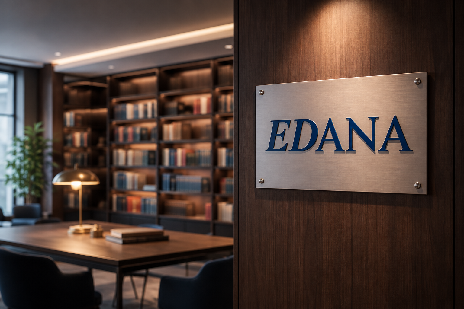 Cartel de escritorio de Editorial EDANA Ediciones